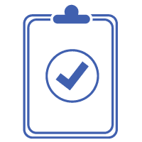 clipboard with check mark icon