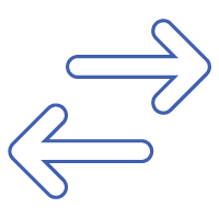 left and right arrows icon