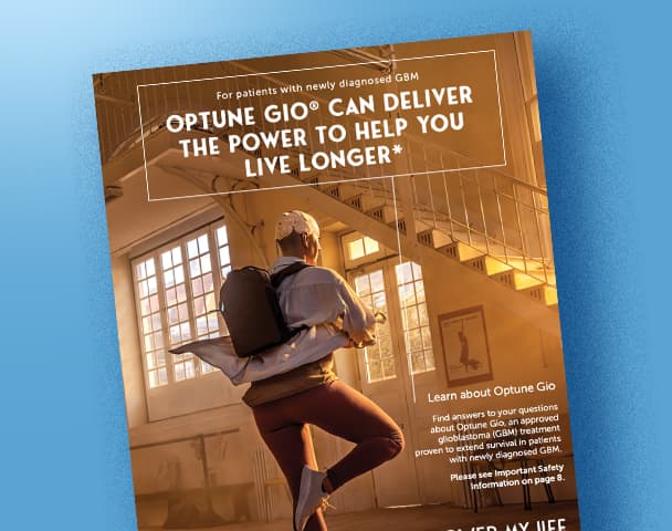 Lean About Optune Gio brochure
